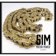 Motorcycle Gold Chain Heavy Duty O-Ring 428 520 Rantai WStandard