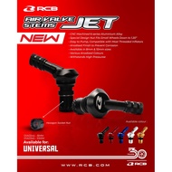 RCB TYRE TUBELESS VALVE AIR VALVE STEMS JET 8MM TUBE VALVE KEPALA TUBE RACING BOY TAYAR BLACK / SILV