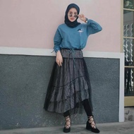 Blogger Tile Skirt Zara Skirt