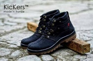 SEPATU KICKERS BOOTS PRIA SAFETY MONSTER BLACK