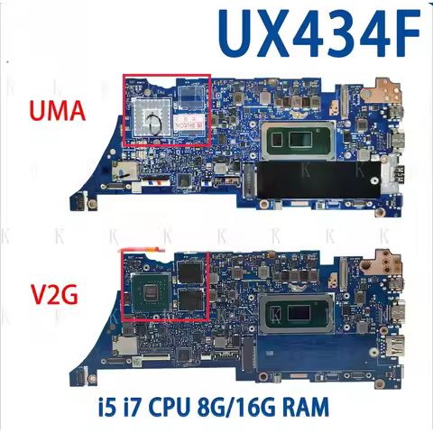 C FOR UX434F For ASUS UX434FL UX434FA UX434FLC U4600F Mainboard i5 i7 CPU 8G/16G RAM