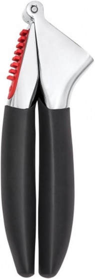OXO Good Grips เครื่องกดกระเทียมสำหรับงานหนักขนาดเดียวสีดำ