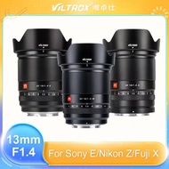 Viltrox 13mm F1.4 APS-C Auto Focus Large Aperture Lens for Fujifilm XF Mount Camera X-T4 T10 Sony E 
