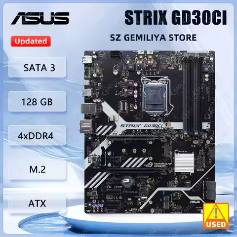 ASUS ROG STRIX GD30CI Motherboard LGA 1151 DDR4 3200MH 128GB M.2 support Intel Core i7-7700 i5-6500