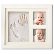 Baby Hand Footprint DIY Pet Hand Footprint Photo Frame Baby Ink Pad Photo Frame Hollow Baby One Year