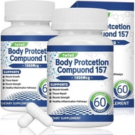 2Pack 157 Collagen Peptide Capsules, Amino Acids Supplement - Supports Healthy Muscles & Gut, 1000 M