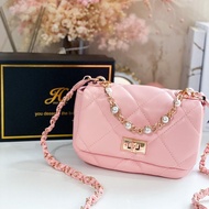 Jims Honey Janice Sling Bag - Tas Selempang Wanita Mini Unik - Tas Mutiara