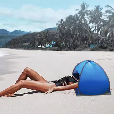 Pop-up tent Parking in car Mini shade tent Shading dome Sunbathing camping Beach personal face prote