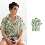 THE ROOM'S - เดอะรูม เสื้อฮาวาย ลาย Hilo สีเขียว (353679-707858010)