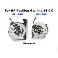Cooling FAN Laptop For HP Pavilion Gaming 15-CX 15-CX0000 TPN-C133 L20335-001 CPU GPU Fan