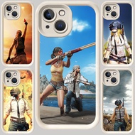 M-8 PUBG White Casing for iphone 13 6s 8 14 7 6 Plus Pro Max