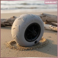 [BububuMY] Inflatable Beach Wheel Easy to Inflate Inflatable Sand 9-inch Silv - 85MM
