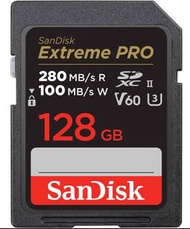 SanDisk SDXC Extreme PRO 280MB/s UHS-II Flash Memory Card 128GB (SDSDXEP-128G)