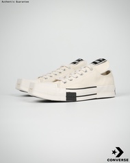 Converse X Rick Owens Black And White High & Low Sneakers Genuine รองเท้ากลางแจ้ง รองเท้าผ้าใบ รองเท