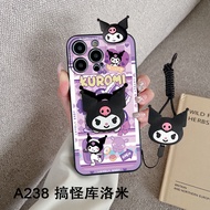 Samsung Galaxy M30 A40S A6 2018 A6S A6 Plus J8 2018 A8 M20 M10 M14 M54 F54 2018 A8S A8 Plus 2018 Cute Cartoon Kulomi Phone Case with Holder Stand Lanyard