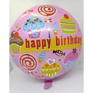Happy birthday foil balloon diameter 50cm