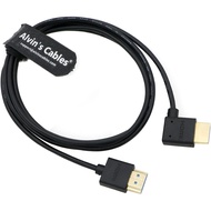 Ultra HD 8K HDMI 2.1 Cable Straight HDMI to Right Angle HDMI High Speed for Atomos Ninja V Monitor, 
