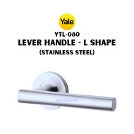 YALE YTL 080 LEVER HANDLE L SHAPE HOLLOW SS304 US32D FOR OFFICE HOUSE DOOR LOCK