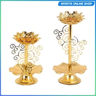 [Beauty] Ghee Lamp Holder Candle Holder Tea Light Holder Butterlamp Lotus Flower Tibetan Buddhist Altar Supplies Desktop Home Decoration