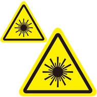 [Triangle Radiation Stickers Various Sizes] Triangle Marking Warning
