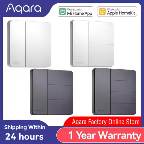 Aqara Z1 Smart Wall Switch Zigbee 3.0 More Control Compatible with Single Live/Neutral Wire Design S