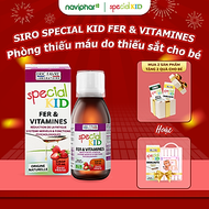 SPECIAL KID FER & VITAMINES - Siro Bổ sung sắt và các vitamin C, B2, B9, B12 - Giúp giảm thiếu máu d