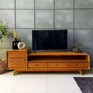 tv kayu jati, tv buffet tv kabinet kayu jati