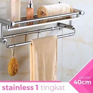 ➳ Bathroom Shampoo Rack Etc. + 1 Level PREMIUM stainless Towel Rack ☋