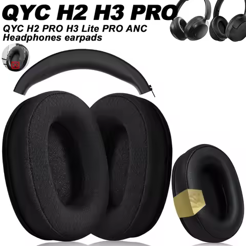 Replacement for qcy H2 PRO H3 Lite PRO ANC Wireless Headband Ear Pads Earphone Cushions Headphones P