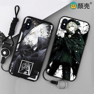 fate/go巖窟王6s適用x手機殼8plus女iphone5s軟殼7掛繩黑色全包邊