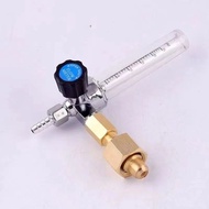 Argon Dioxide Nitrogen Flow Meter 0-25L/min Flow Meter Mixed Gas G5/8 Connector 4 Connectors For Cyl