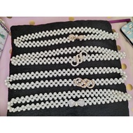Belt belt pearl buckle fashion belt women accessories fashion accessories
