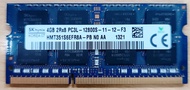 Ram มือ 2 HYNIX 4GB DDR3L 1.35V -12800S 1600MHZ LOW VOLTAGE NOTEBOOK MEMORY RAM