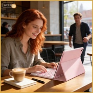 For Samsung Tab A9 Plus 11 / S11 / Tab S9 + / S9FE + / A7 Tablet Keyboard Cover Backlit Keyboard She