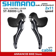 Shimano Ultegra ST R8000 Shifter 2x11 Speed ST-R8000 STI DUAL CONTROL LEVER Shifter Lever Left 2 Spe