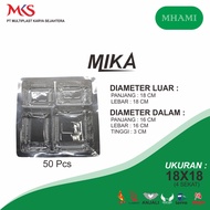5-Section Mica Size 20x20 & Mica for 20x20 Box Catering & 4-Section Size 18x18 for 18x18 Square Box