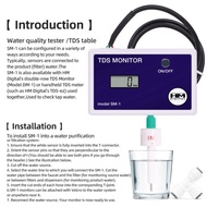 Good Online TDS Water Quality Tester 0-9990PPM SM1 Single/TRM1 Triple TDS Meter LCD Display Water Qu