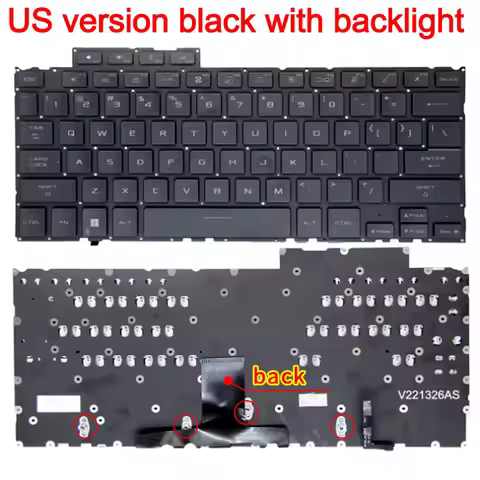 New US Laptop Keyboard For ASUS ROG Flow X13 GV302 2023 GV302XV GV302XU English Backlight