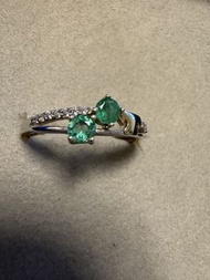 $260❌👉$210 (復活節期間限定/Limited-time offer :4/1-4/30) 祖母綠晶S925 純銀戒指 Emerald S925 silver ring,rings,brace