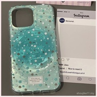Spiral Mint Green y2k Star Suitable for iPhone 16 Pro Max/15/14 Pro Max/13 Pro Max/12 Pro Max/11/XR/