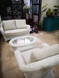 Rattan Sala Set 2 seater 1 seater and table