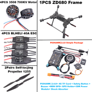 NEW ZD680 PIXHAWK2.4.8 M8N Full Carbon Fiber Hexa-Rotor Foldable Arm Hexacopter Frame Kit forCopter 