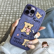 Cute Puppy Clear Phone Case For OPPO A17 A16 A16S A16K A16E A15 A15S A12 Reno 8T 8Z 7Z 6Z 5Z 5F 4F 8