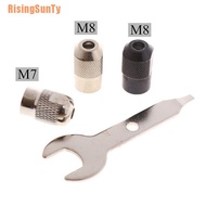 RisingSunTy（~） 4pcs M7 M8x0.75 electric chuck Rotary tool Accessories Multi Chuck With Wrench