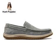 Hush Puppies_รองเท้าผู้ชาย รุ่น Walker Men's Leather Casual Shoes HP 8HCF77515N - สีเทา รองเท้าหนังแท้ รองเท้าลำลอง รองเท้าแบบสวม