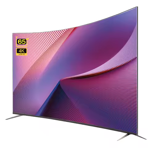 65 Inch 4K Curved Explosion-Proof Smart TV, Android 1.5G+8G LED LCD Television for Hotel Home