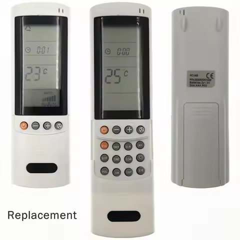 Replacement AC A/C Remote Control RC08B, 7ACEL1712, 202055091468 For Airwell / ELECTRA / Johnson / E
