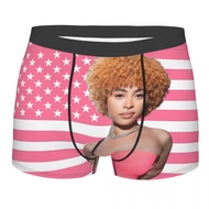 [feiji] Ice Spice Pink American Flag Men Boxer Briefs Cozy Underpants