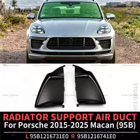 For Porsche 2015-2025 Macan 95B Front Bumper RADIATOR SUPPORT AIR DUCT OEM 95B121673C1E0 95B121674C1