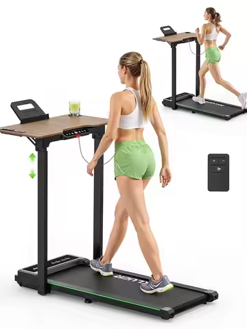 Akluer Walking Pad Treadmill,Compact Walking Pad, 2.5HP Desk Treadmills,Foldable Treadmill with Remo